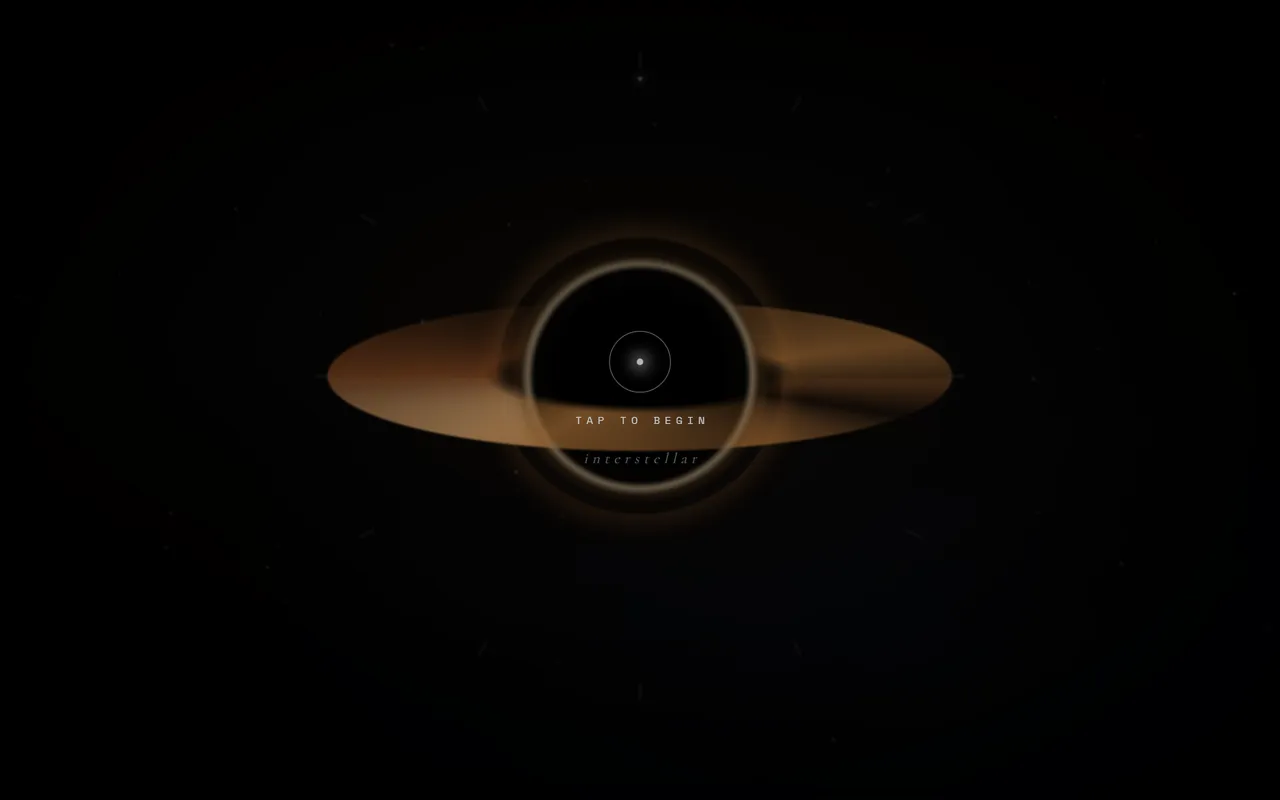 Interstellar — Gargantua — live site preview